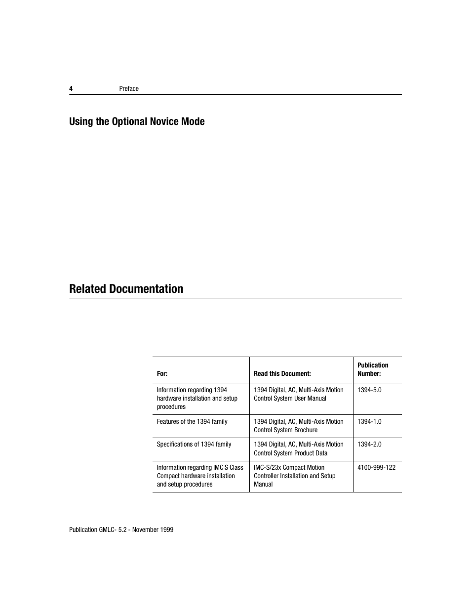 Related documentation, Using the optional novice mode | Rockwell Automation GMLC Reference Manual User Manual | Page 41 / 958