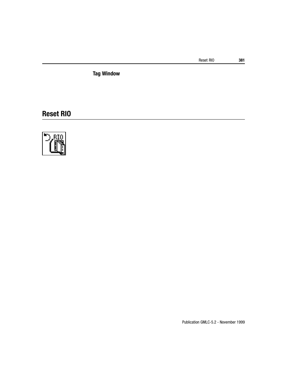 Reset rio | Rockwell Automation GMLC Reference Manual User Manual | Page 418 / 958