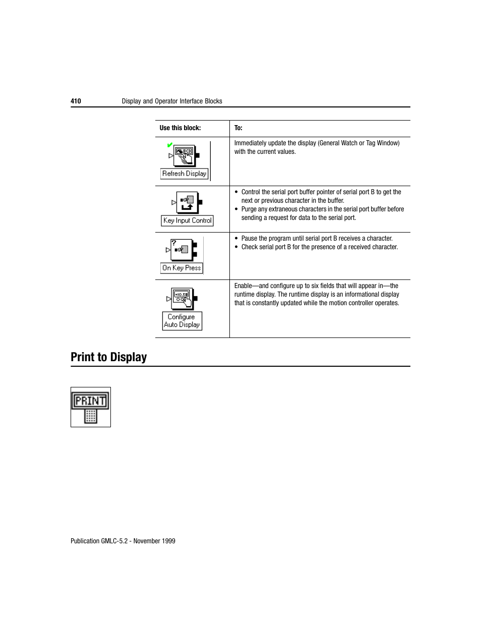 Print to display | Rockwell Automation GMLC Reference Manual User Manual | Page 447 / 958