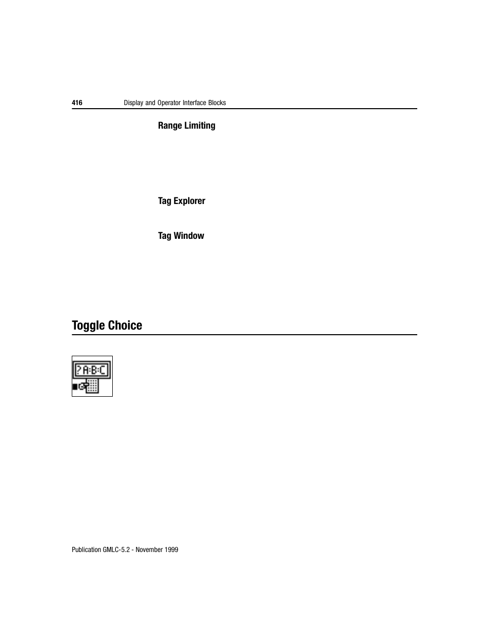 Toggle choice | Rockwell Automation GMLC Reference Manual User Manual | Page 453 / 958