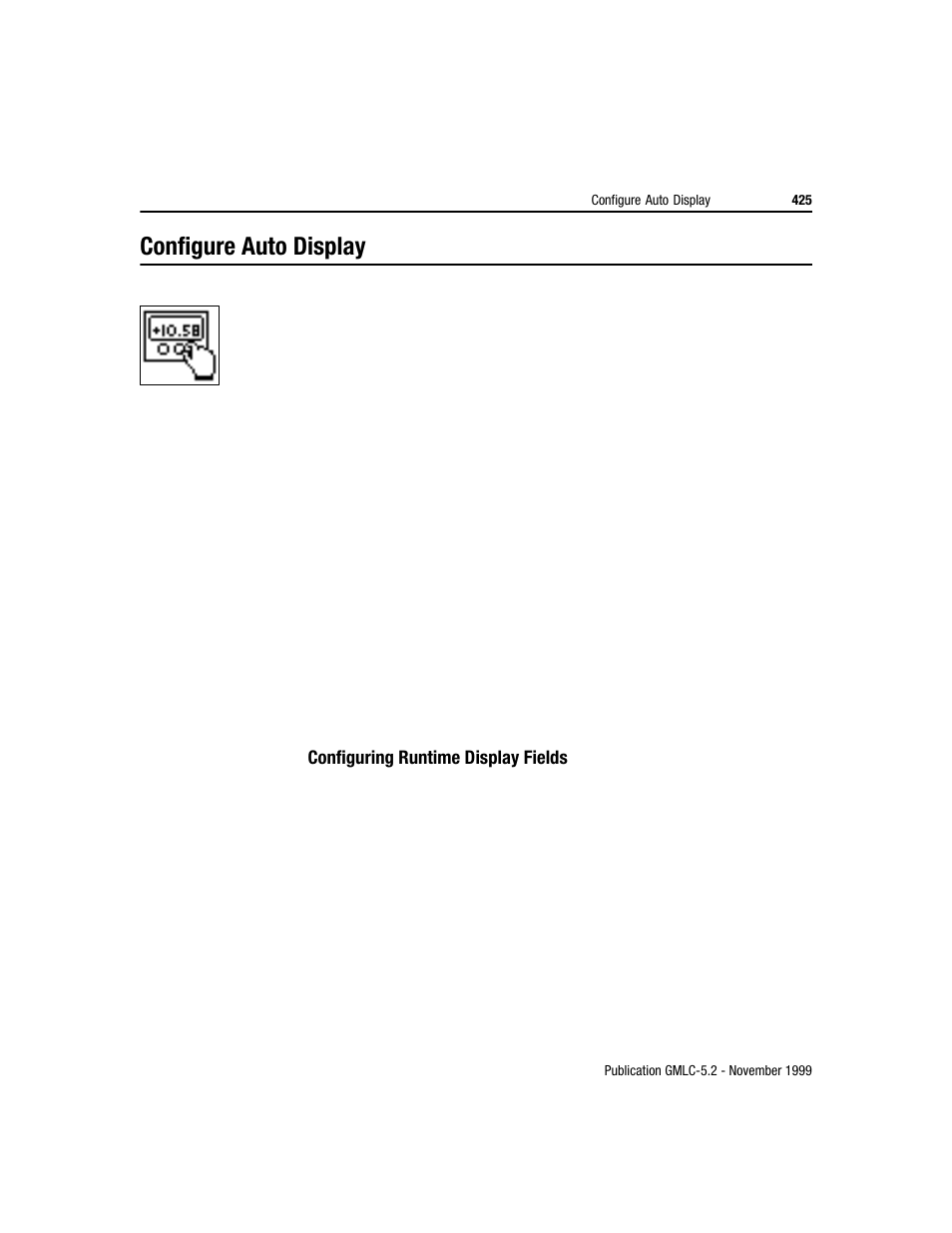 Configure auto display | Rockwell Automation GMLC Reference Manual User Manual | Page 462 / 958