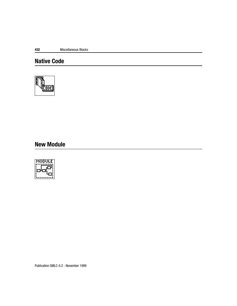 Native code, New module | Rockwell Automation GMLC Reference Manual User Manual | Page 469 / 958