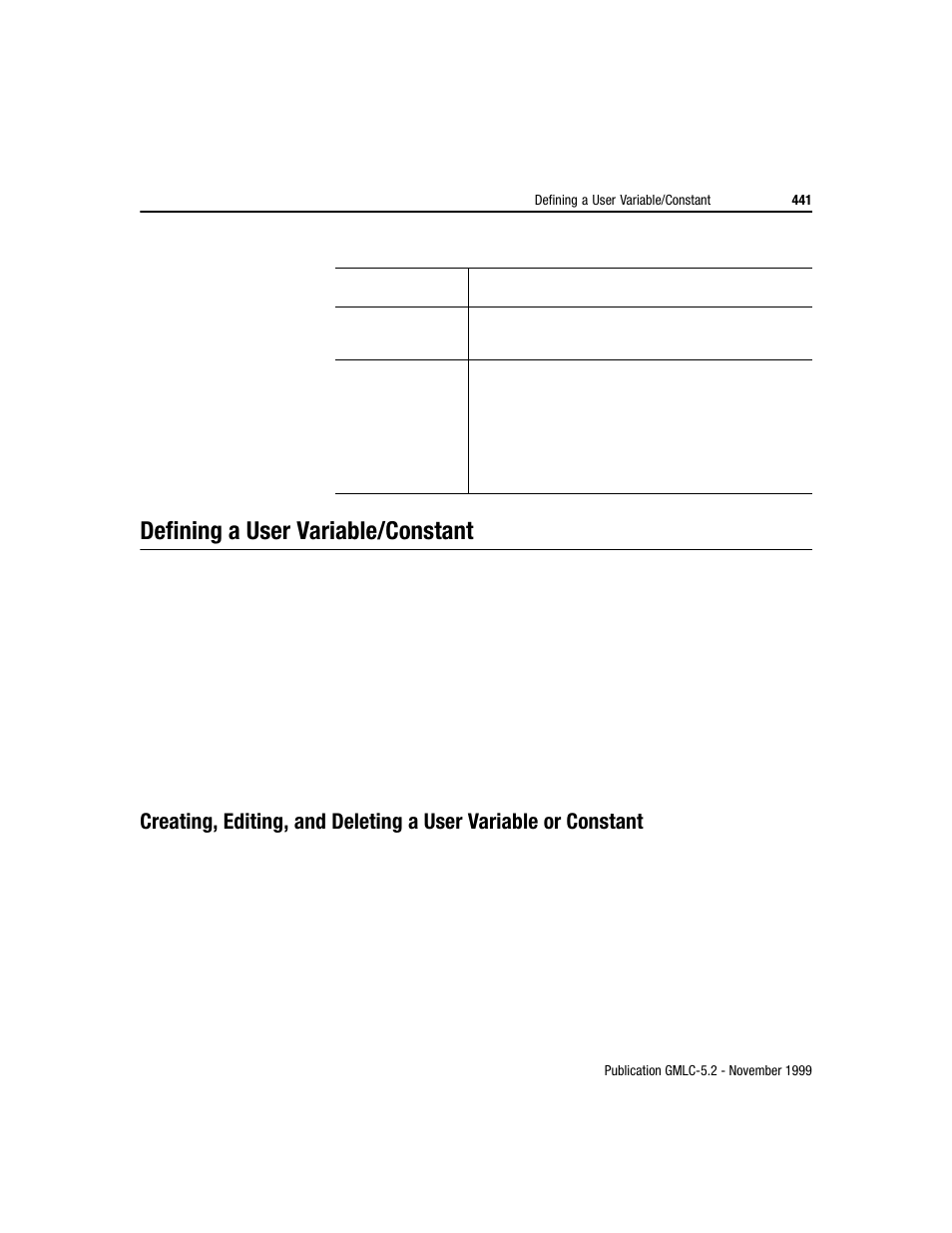 Defining a user variable/constant | Rockwell Automation GMLC Reference Manual User Manual | Page 478 / 958