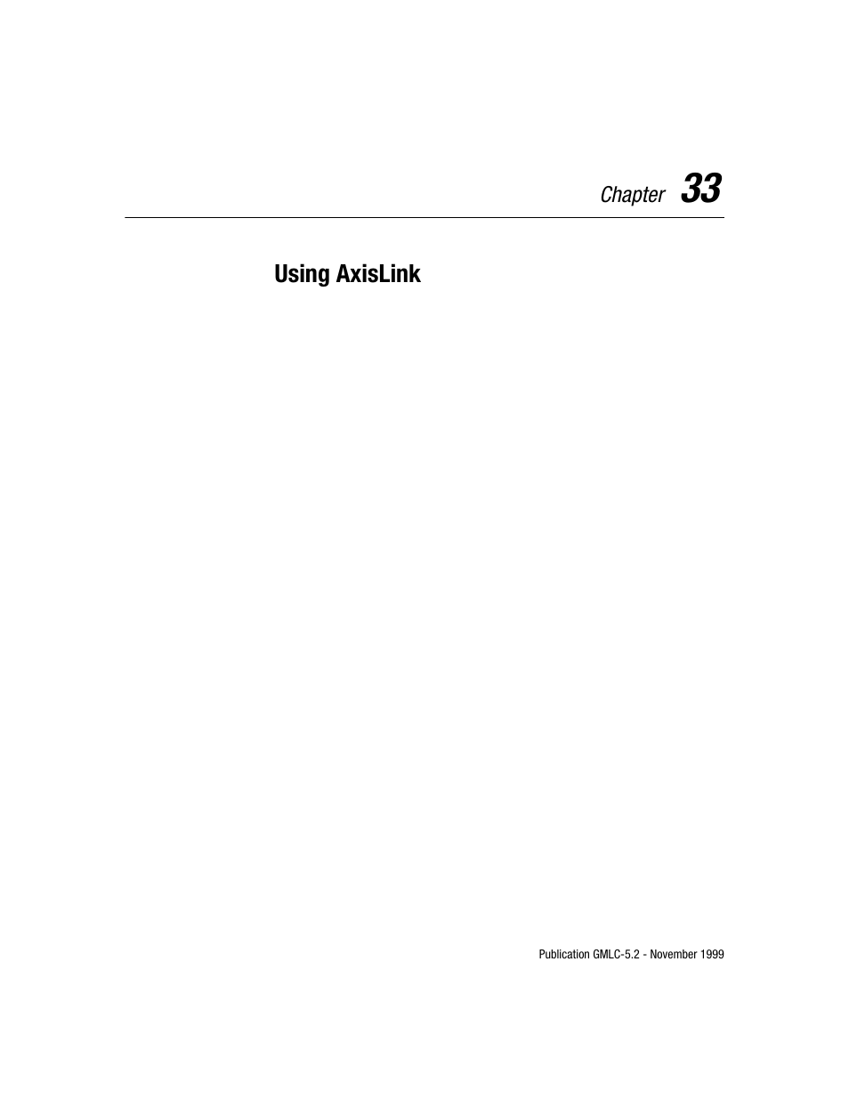 Using axislink, Chapter | Rockwell Automation GMLC Reference Manual User Manual | Page 692 / 958