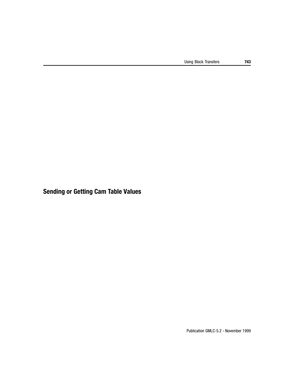 Sending or getting cam table values | Rockwell Automation GMLC Reference Manual User Manual | Page 780 / 958