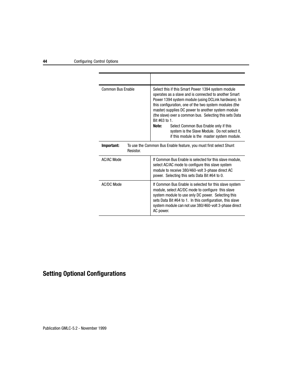 Setting optional configurations | Rockwell Automation GMLC Reference Manual User Manual | Page 81 / 958