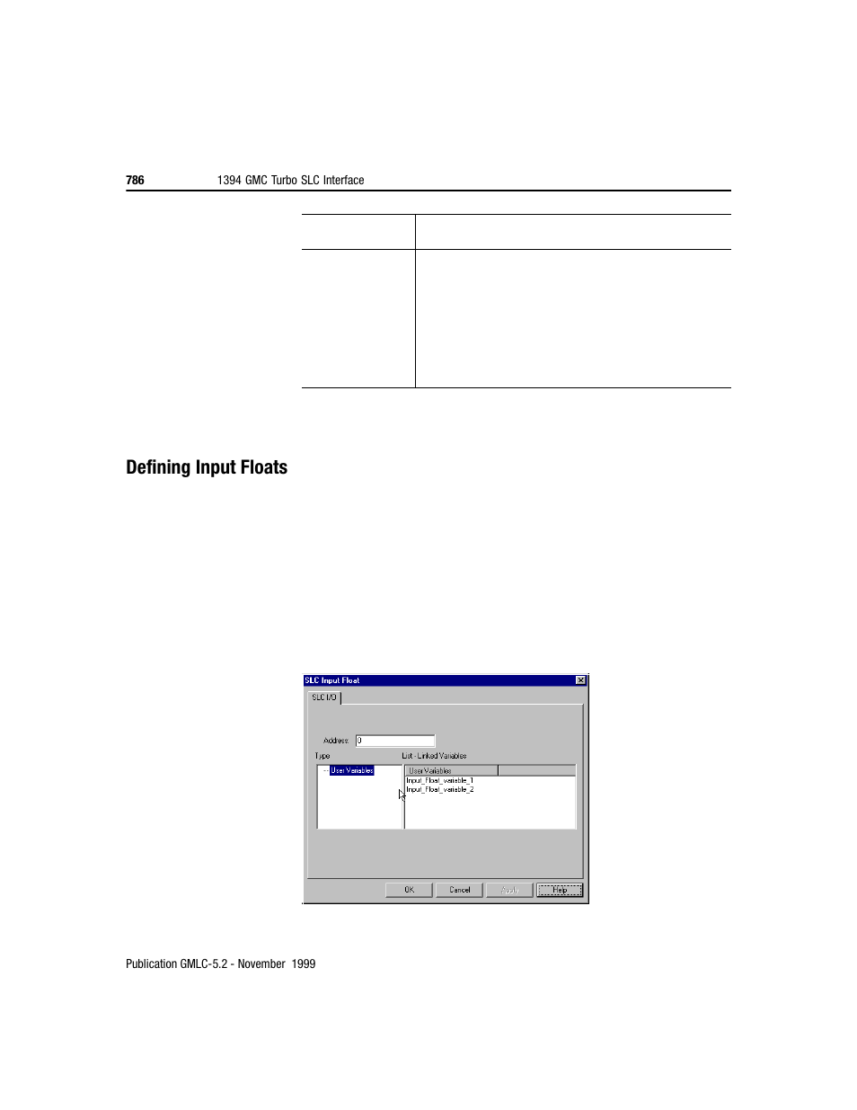 Defining input floats | Rockwell Automation GMLC Reference Manual User Manual | Page 823 / 958