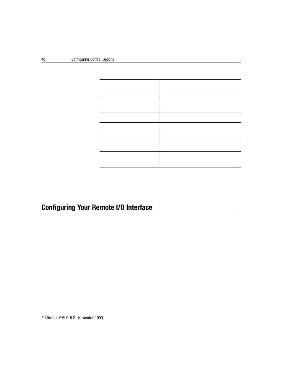 Configuring your remote i/o interface | Rockwell Automation GMLC Reference Manual User Manual | Page 83 / 958