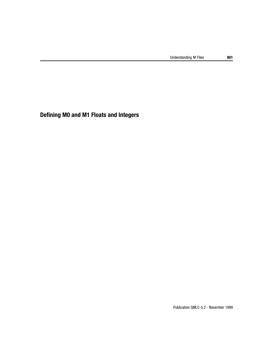 Defining m0 and m1 floats and integers | Rockwell Automation GMLC Reference Manual User Manual | Page 838 / 958