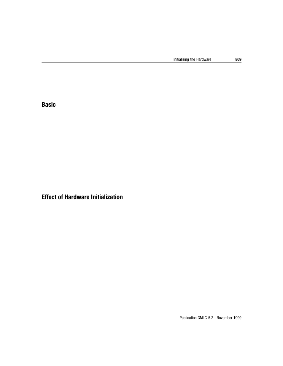 Basic, Effect of hardware initialization | Rockwell Automation GMLC Reference Manual User Manual | Page 846 / 958