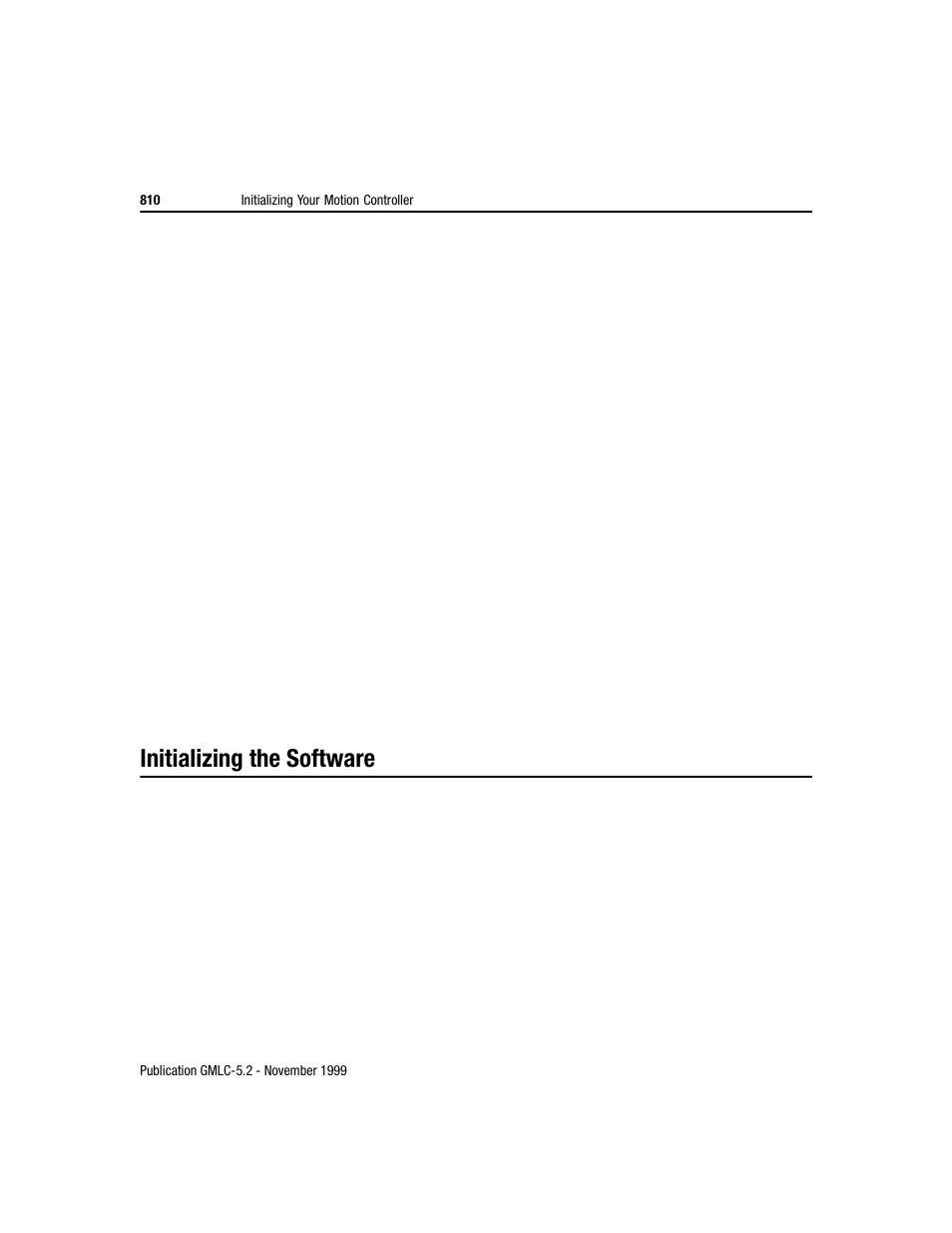 Initializing the software | Rockwell Automation GMLC Reference Manual User Manual | Page 847 / 958