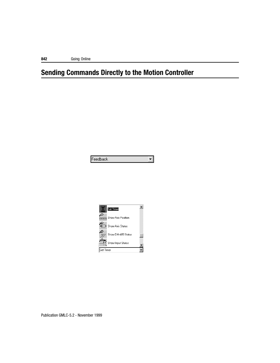 Sending commands directly to the motion controller | Rockwell Automation GMLC Reference Manual User Manual | Page 879 / 958