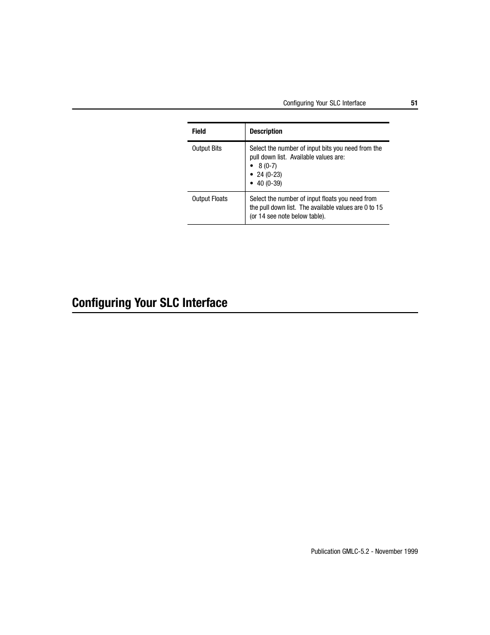 Configuring your slc interface | Rockwell Automation GMLC Reference Manual User Manual | Page 88 / 958