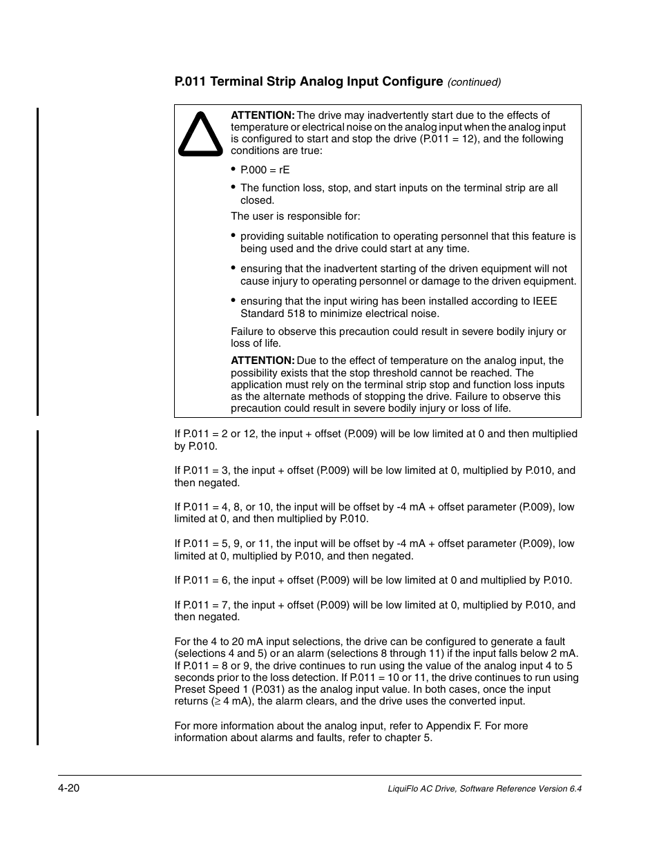 Rockwell Automation Liqui-Flo AC GP Vector Drive Version 6.4 User Manual | Page 102 / 226