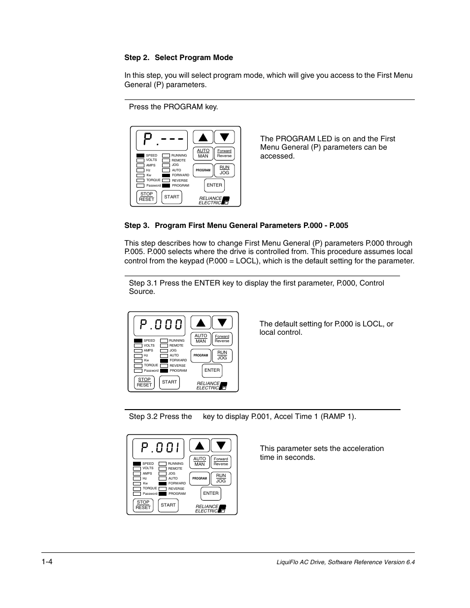 P.000, P.00i | Rockwell Automation Liqui-Flo AC GP Vector Drive Version 6.4 User Manual | Page 14 / 226