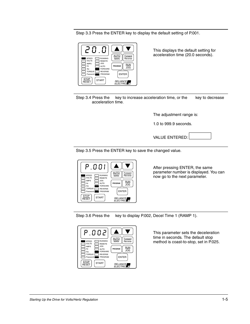 P.00i, P.002 | Rockwell Automation Liqui-Flo AC GP Vector Drive Version 6.4 User Manual | Page 15 / 226