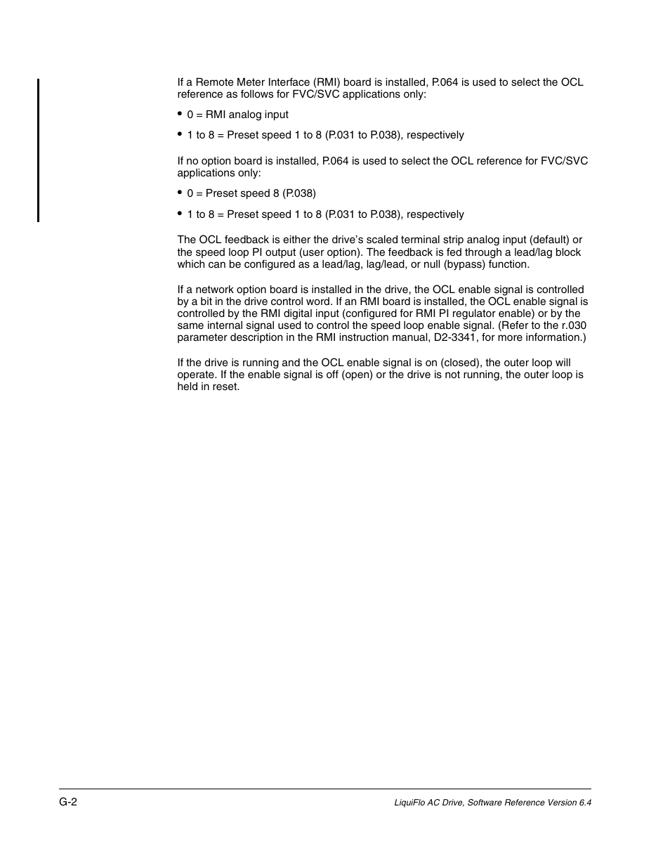 Rockwell Automation Liqui-Flo AC GP Vector Drive Version 6.4 User Manual | Page 212 / 226