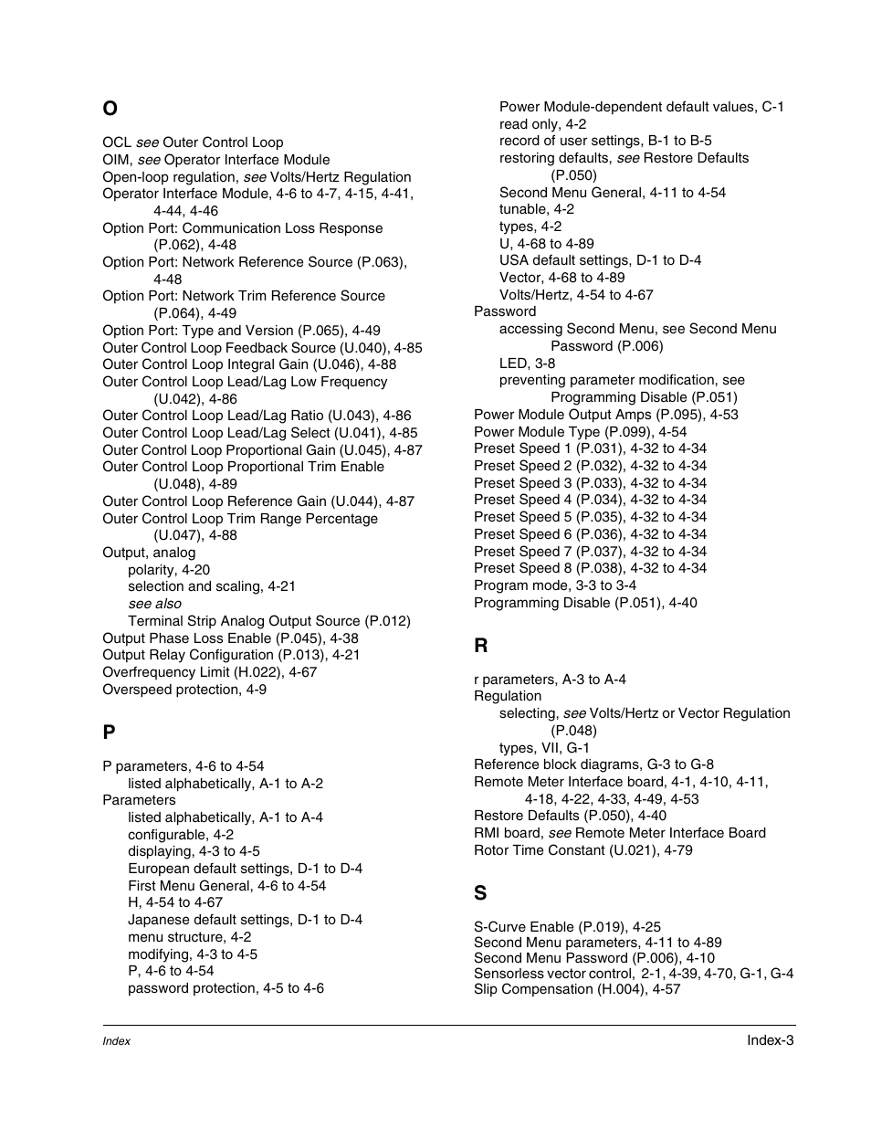 Rockwell Automation Liqui-Flo AC GP Vector Drive Version 6.4 User Manual | Page 221 / 226
