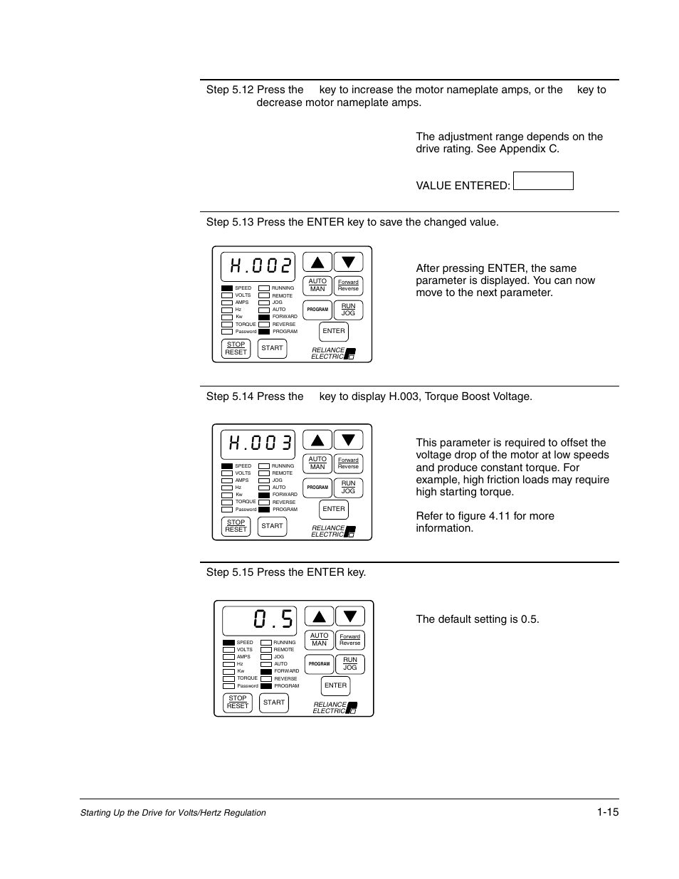 H.002, H.003 | Rockwell Automation Liqui-Flo AC GP Vector Drive Version 6.4 User Manual | Page 25 / 226