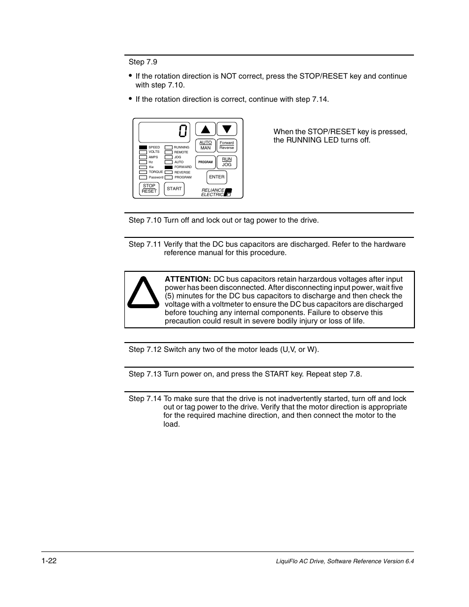 Step 7.9 | Rockwell Automation Liqui-Flo AC GP Vector Drive Version 6.4 User Manual | Page 32 / 226