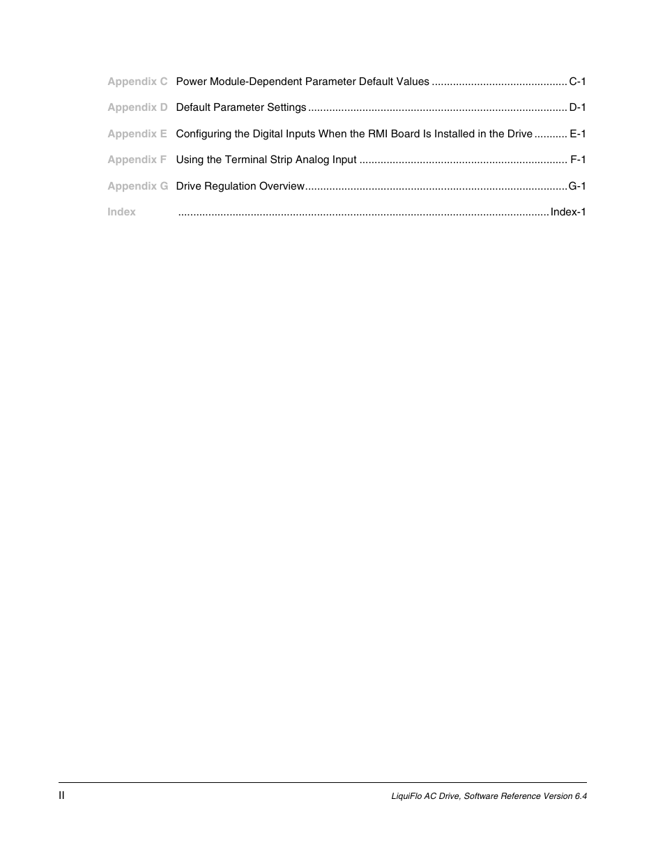 Rockwell Automation Liqui-Flo AC GP Vector Drive Version 6.4 User Manual | Page 4 / 226