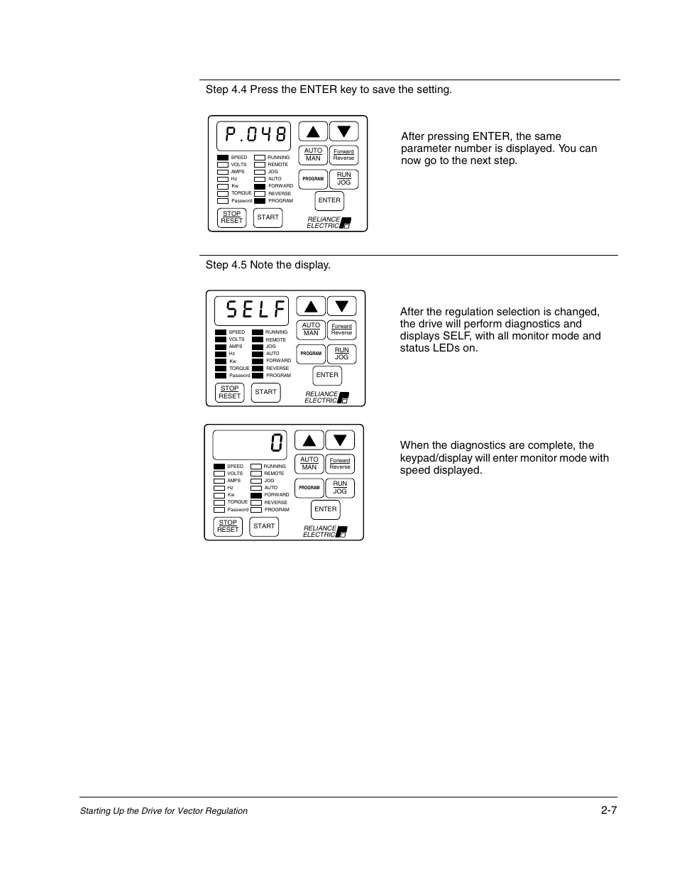 Self, P.048 | Rockwell Automation Liqui-Flo AC GP Vector Drive Version 6.4 User Manual | Page 41 / 226