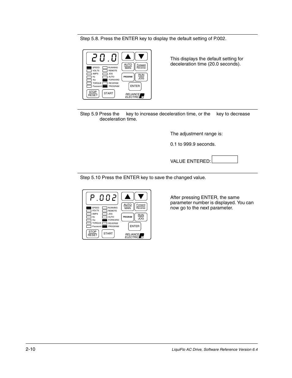 P.002 | Rockwell Automation Liqui-Flo AC GP Vector Drive Version 6.4 User Manual | Page 44 / 226