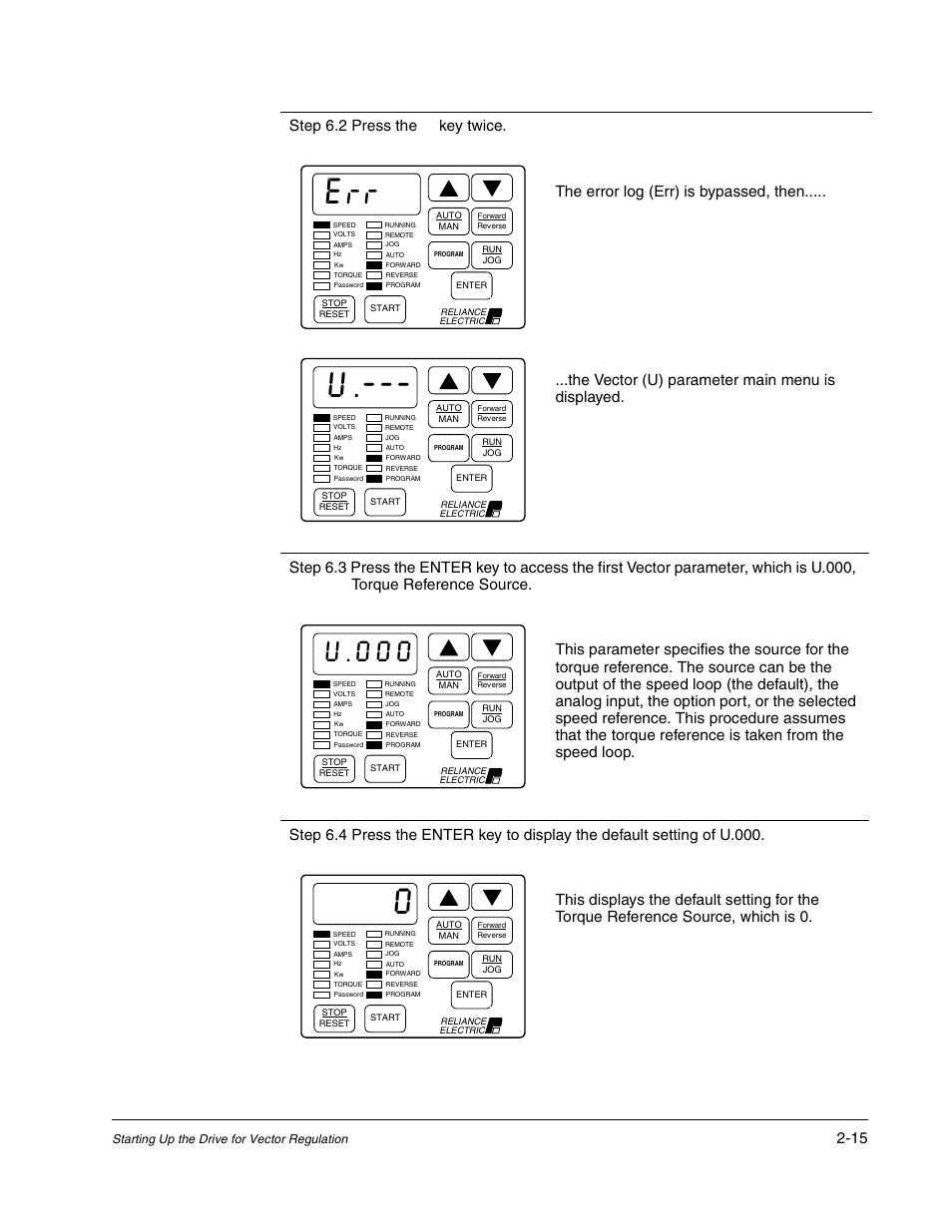 U.000 | Rockwell Automation Liqui-Flo AC GP Vector Drive Version 6.4 User Manual | Page 49 / 226