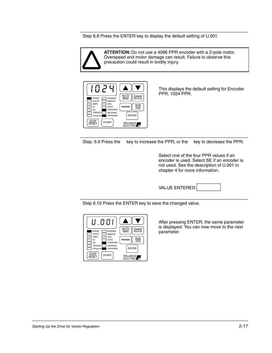 I024, U.00i | Rockwell Automation Liqui-Flo AC GP Vector Drive Version 6.4 User Manual | Page 51 / 226