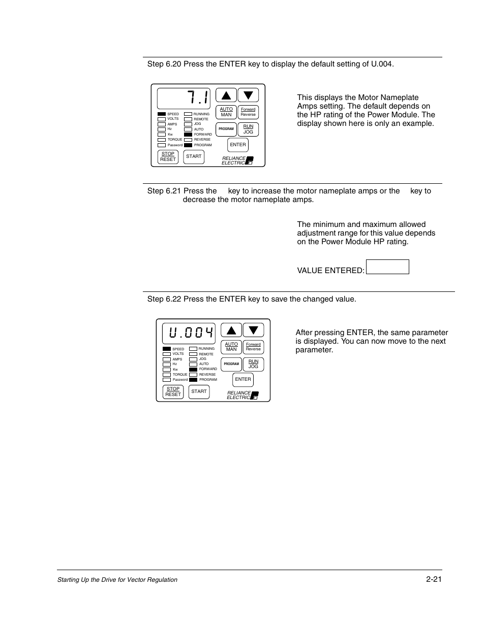 U.004 | Rockwell Automation Liqui-Flo AC GP Vector Drive Version 6.4 User Manual | Page 55 / 226