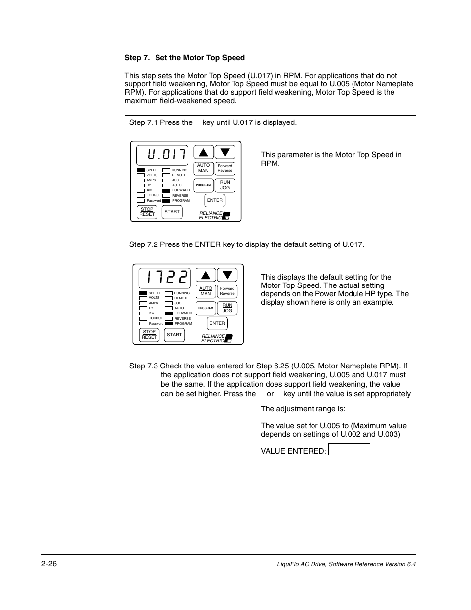 I722, U.0i7 | Rockwell Automation Liqui-Flo AC GP Vector Drive Version 6.4 User Manual | Page 60 / 226
