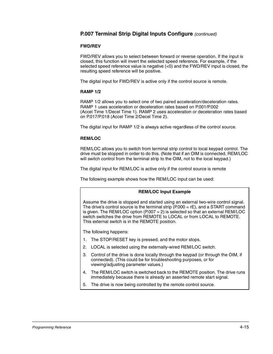 Rockwell Automation Liqui-Flo AC GP Vector Drive Version 6.4 User Manual | Page 97 / 226
