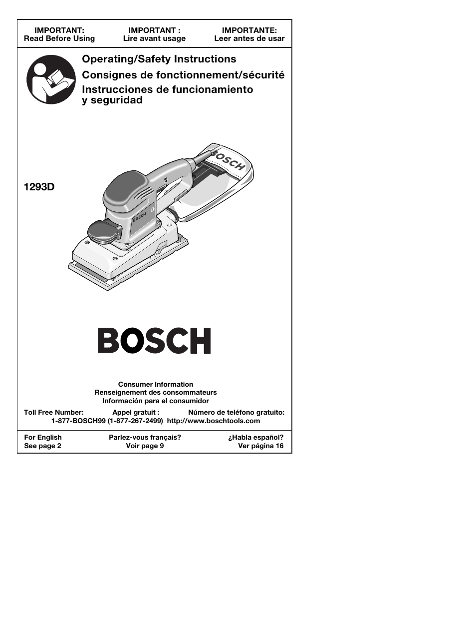 Bosch 1293d User Manual | 24 pages