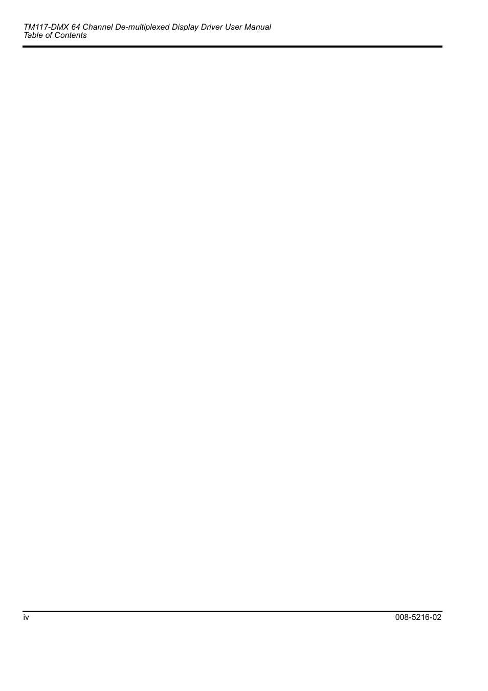 Rockwell Automation TM117-DMX Channel De-multiplexed Display Driver User Manual | Page 4 / 8