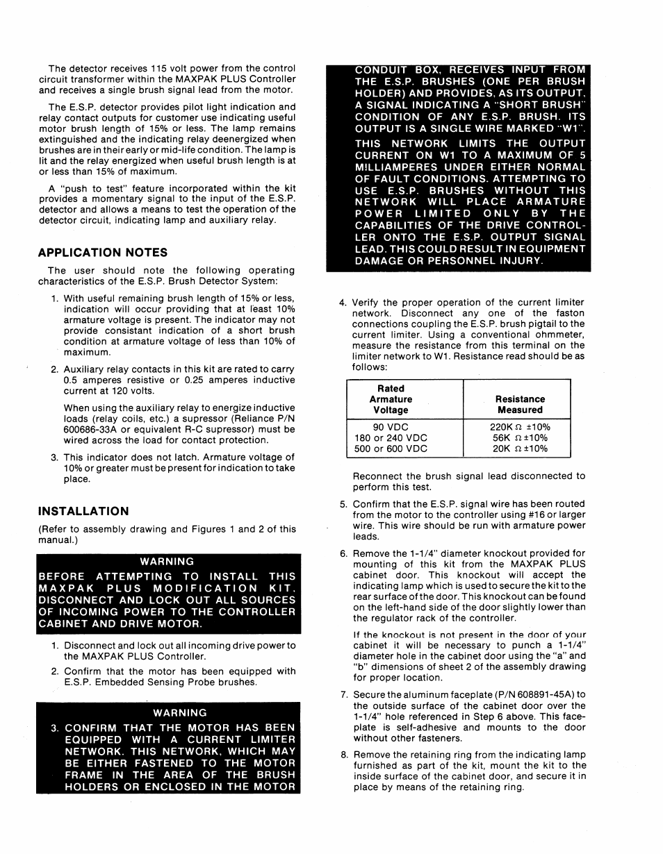 Rockwell Automation MaxPak Plus ESP Brush Monitor Detector Kit User Manual | Page 2 / 4