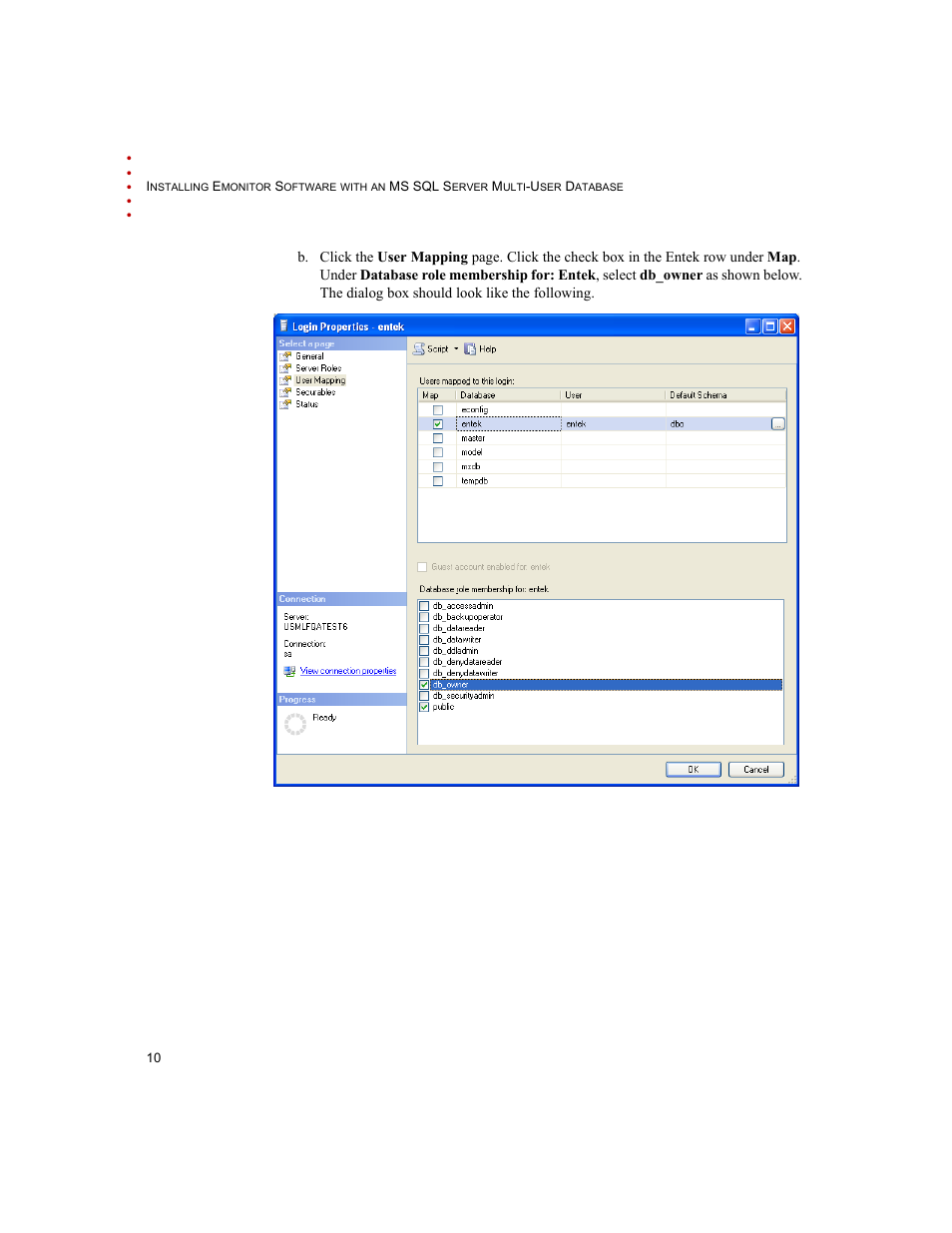 Rockwell Automation Emonitor with an MS SQL Networked Database User Manual | Page 14 / 44