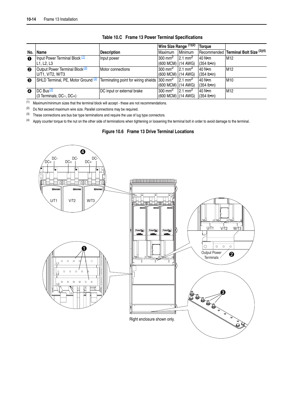 Rockwell Automation 20D PowerFlex 700H and 700S Frame 9-14 Drives Installation - A4 Size User Manual | Page 146 / 242