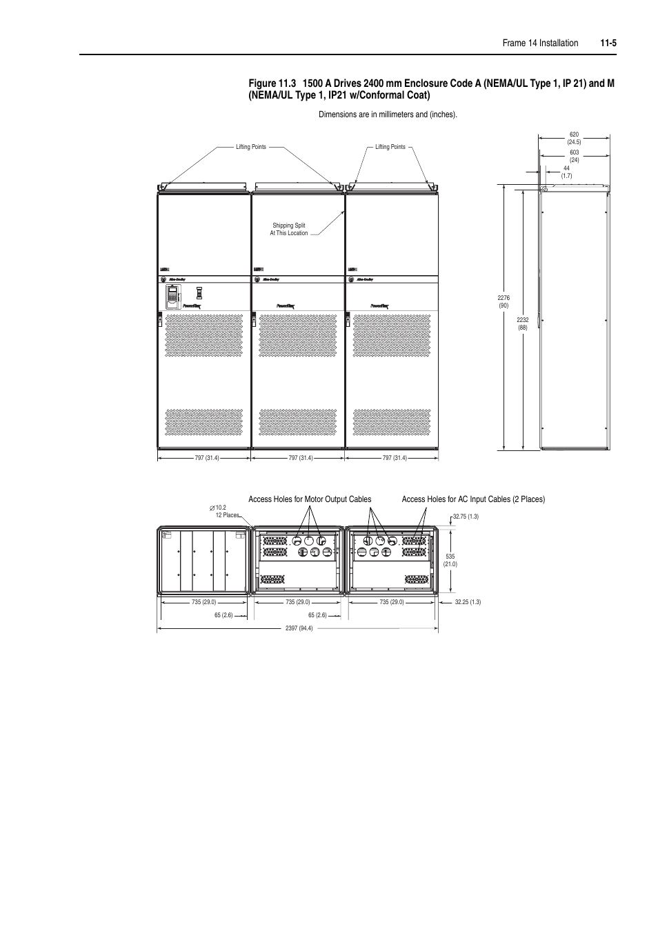 Rockwell Automation 20D PowerFlex 700H and 700S Frame 9-14 Drives Installation - A4 Size User Manual | Page 151 / 242