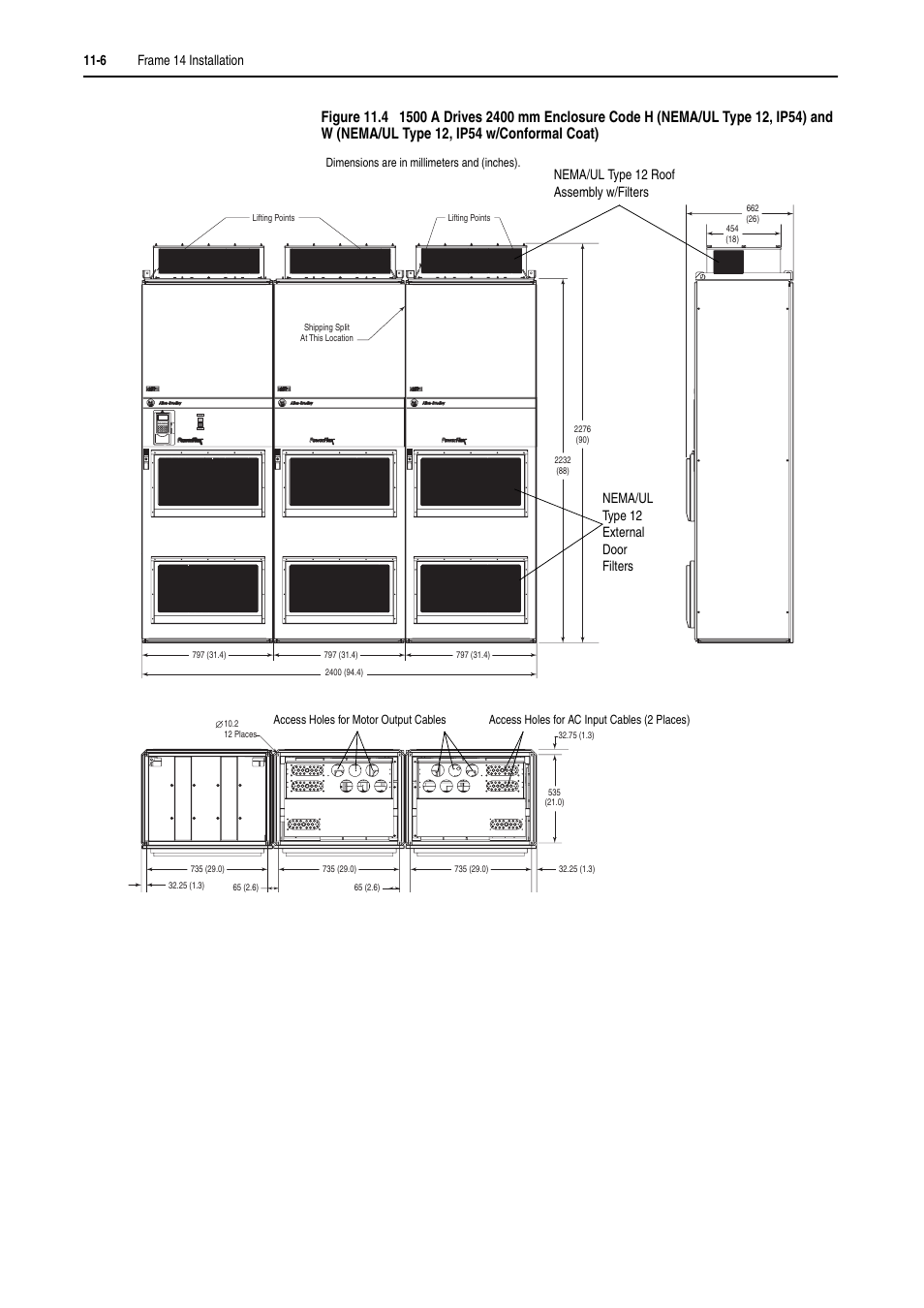 Rockwell Automation 20D PowerFlex 700H and 700S Frame 9-14 Drives Installation - A4 Size User Manual | Page 152 / 242