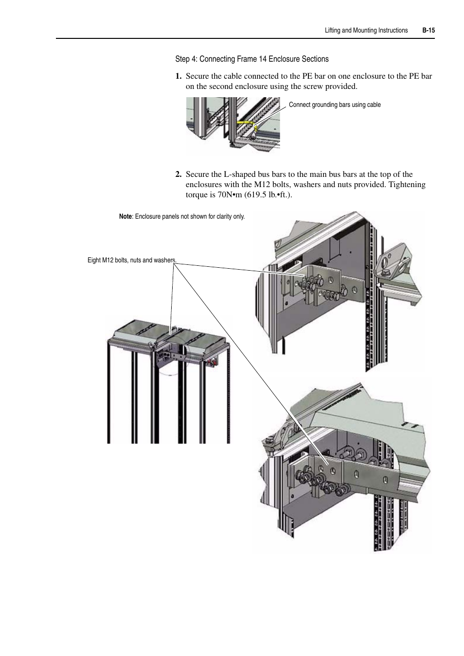 With, Step 4: connecting | Rockwell Automation 20D PowerFlex 700H and 700S Frame 9-14 Drives Installation - A4 Size User Manual | Page 211 / 242