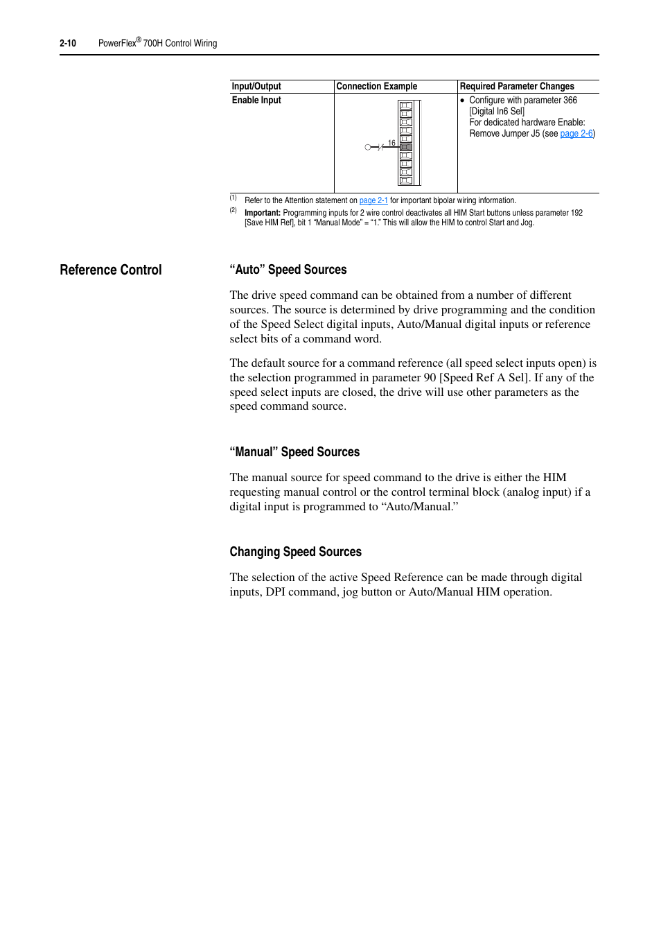 Reference control, Reference control -10 | Rockwell Automation 20D PowerFlex 700H and 700S Frame 9-14 Drives Installation - A4 Size User Manual | Page 36 / 242