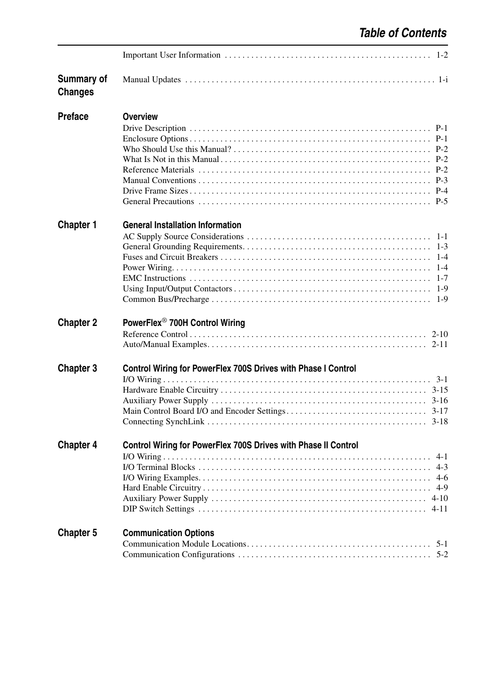 Rockwell Automation 20D PowerFlex 700H and 700S Frame 9-14 Drives Installation - A4 Size User Manual | Page 5 / 242