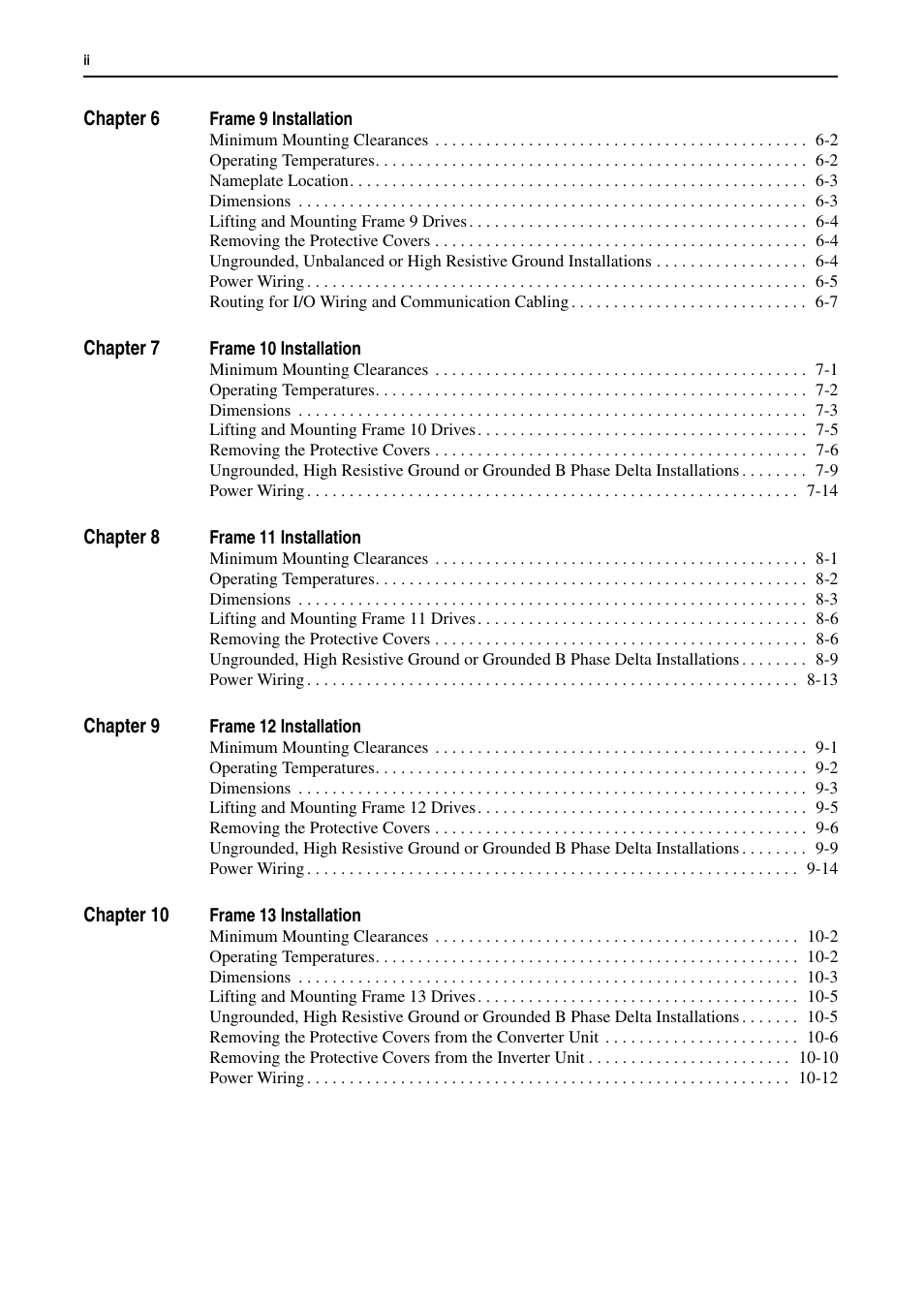 Rockwell Automation 20D PowerFlex 700H and 700S Frame 9-14 Drives Installation - A4 Size User Manual | Page 6 / 242