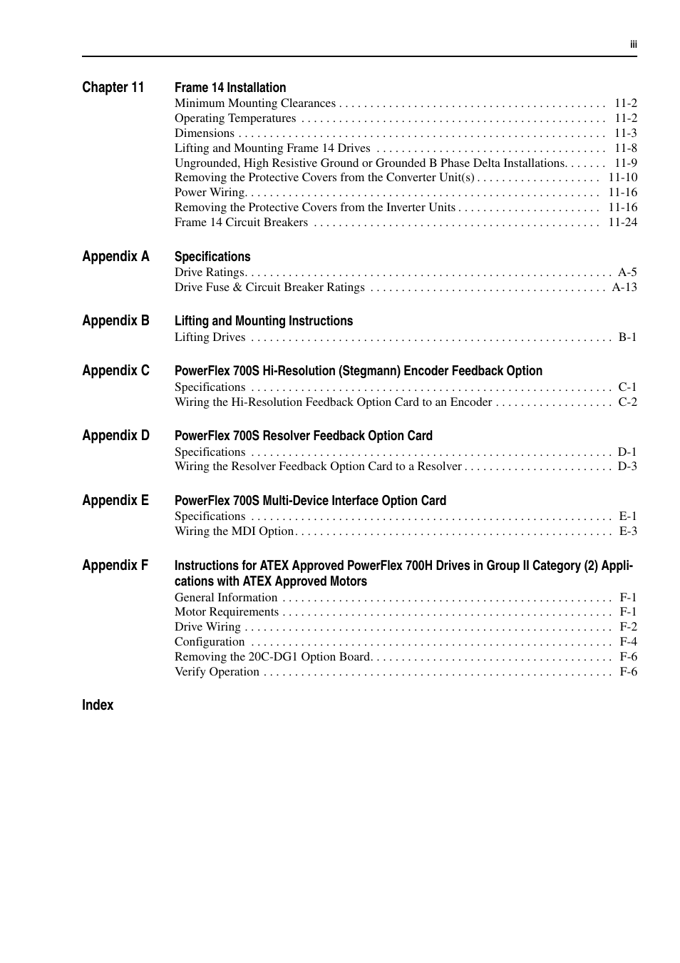 Rockwell Automation 20D PowerFlex 700H and 700S Frame 9-14 Drives Installation - A4 Size User Manual | Page 7 / 242