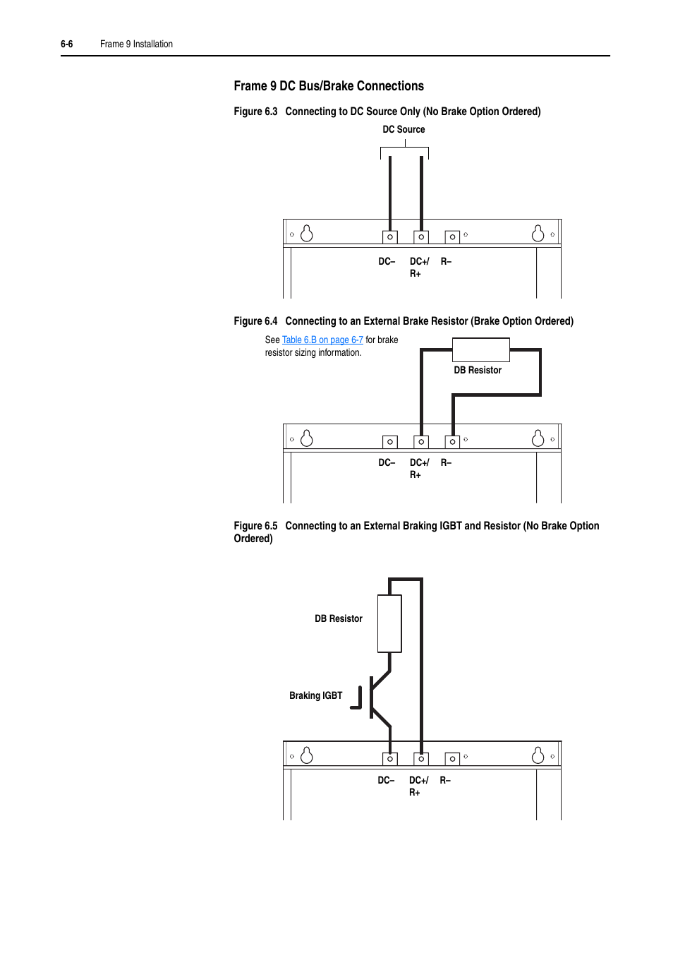 Frame, R to, Frame 9 | Rockwell Automation 20D PowerFlex 700H and 700S Frame 9-14 Drives Installation - A4 Size User Manual | Page 82 / 242