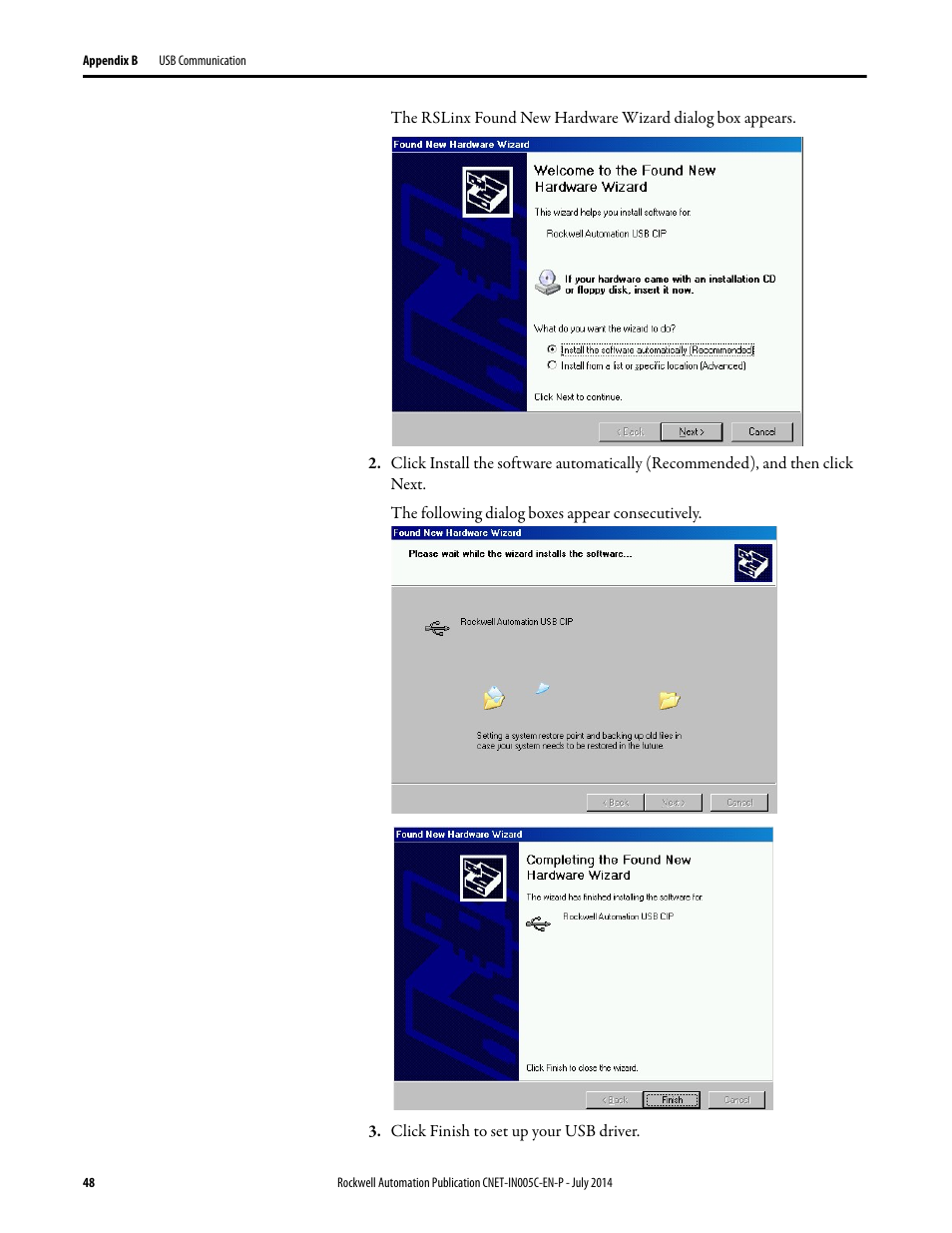 Rockwell Automation 1768-CNxxx ControlNet Communication Modules User Manual | Page 48 / 58
