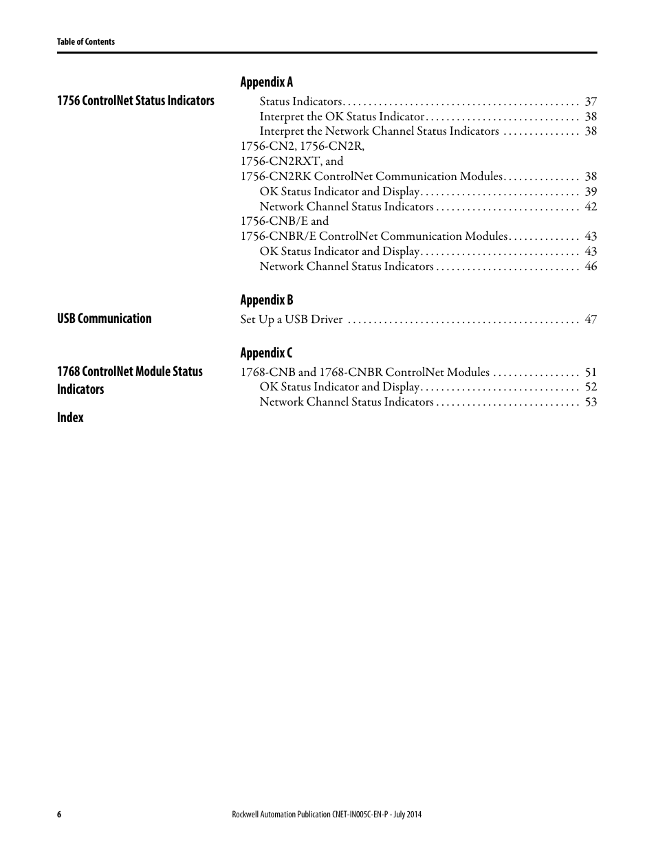 Rockwell Automation 1768-CNxxx ControlNet Communication Modules User Manual | Page 6 / 58