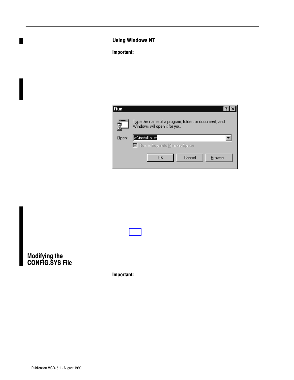 Modifying the config.sys file | Rockwell Automation 8520-OM Offline Development System Software User Manual | Page 19 / 100