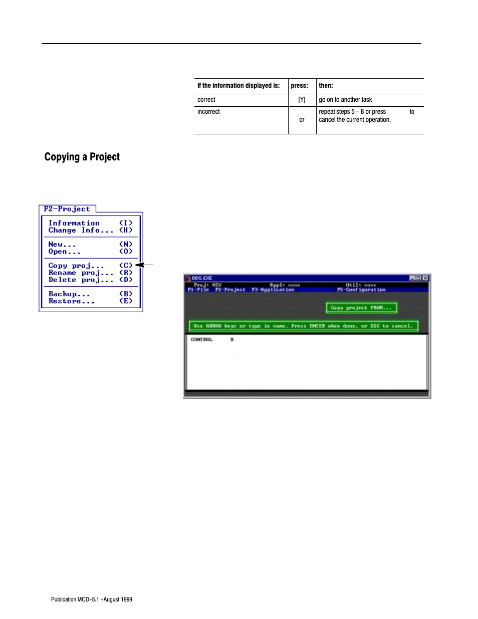 Copying a project | Rockwell Automation 8520-OM Offline Development System Software User Manual | Page 53 / 100