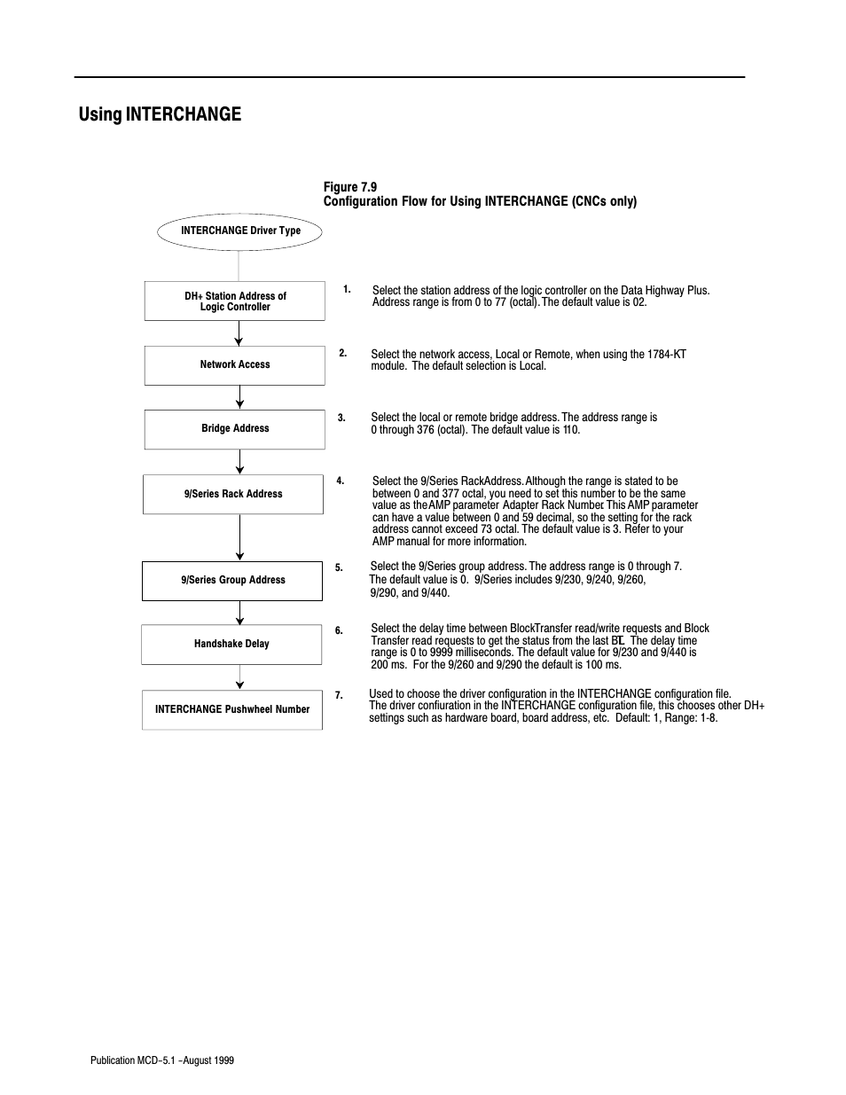 Using interchange | Rockwell Automation 8520-OM Offline Development System Software User Manual | Page 84 / 100